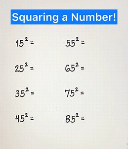 Learn this easy trick to square a number fast! 🚀🔢 #MathHacks #SquaringNumbers #QuickMath | Prof D