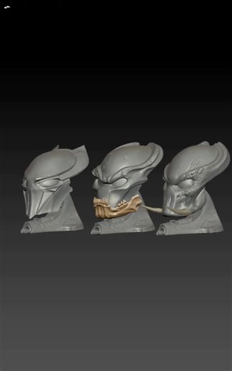 predators bio helmet 3d collection #predator #yautja #helmet #mask