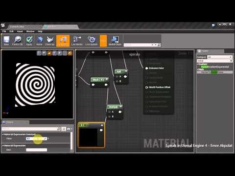 Spirals in Unreal Engine 4 Material Editor