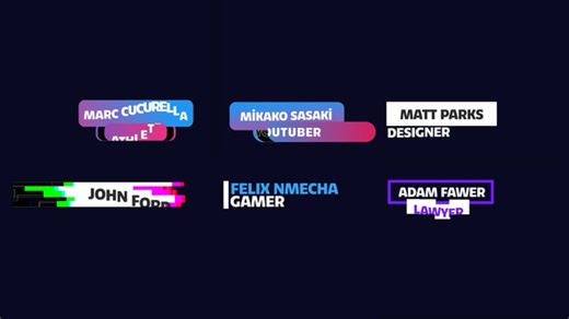 Youtube Lower Thirds