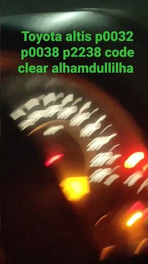 Toyota altis p0038 p0032 p2238 oxygen sensor code clear alhamdullilha auto link Efi workshop Gjw