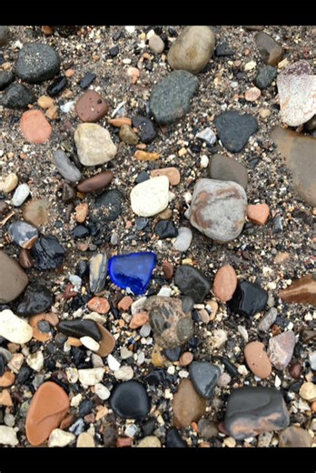 Beautiful Blue Sea Glass from Scotland