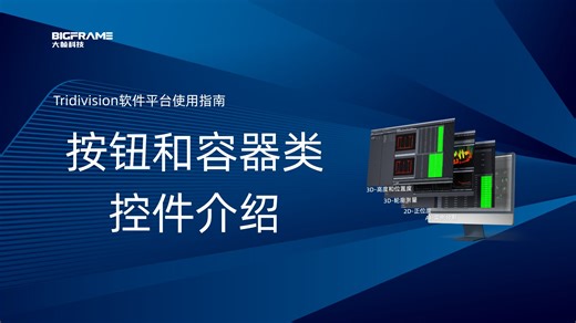 TridiVision软件平台使用指南---按钮和容器类控件介绍