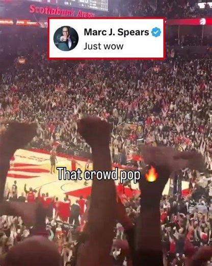 Toronto was FIRED UP for RJ Barrett’s game-winner in OT 🗣️ (via @marcjspears/IG)