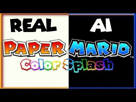 Iggy Battle - Paper Mario Color Splash, But Ai Makes An Origami King Remix