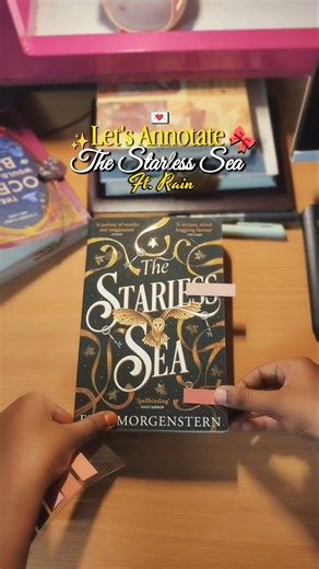 Setting up the starless sea book for annotation #booktok #booktubetbr #getcaughtreading #likebook