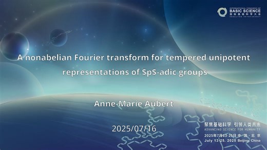 国际基础科学大会-A nonabelian Fourier transform for tempered unipotent...
