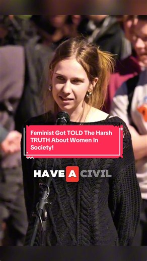 Feminist Got TOLD The Harsh TRUTH About Women In Society!😂 #creatorsearchinsights #podcastclips