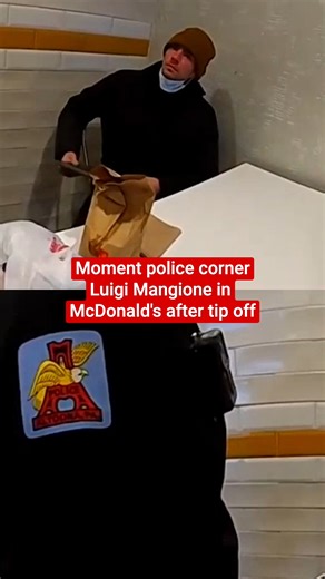 The moment police cornered CEO shooting suspect Luigi Mangione in a local McDonald’s after an employee tip off has been released by prosecutors. Mangione had been the subject of a five-day nationwide manhunt following the shooting of United HealthCare CEO Brian Thompson in New York in December 2024. Bodycam footage shows Mangione handing over ID and identifying himself as ‘Mark’ when questioned by police, who had been dispatched to a McDonald’s in Altoona, Pennsylvania after a call from the rest