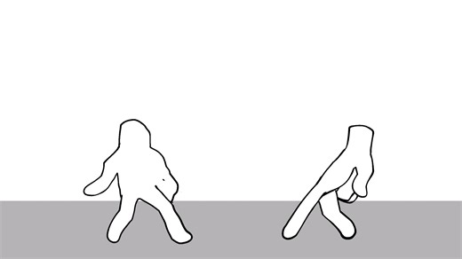 你看这动画里那两只手打斗得多么绚烂！