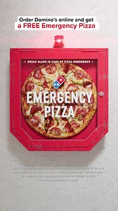 A free Emergency Pizza is just a few taps away after you order from dominos.com | Domino's Pizza | Facebook