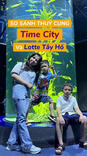 So sánh thuỷ cung time city và Lotte Tây Hồ #lottetayho #mekenreview #learnontiktok