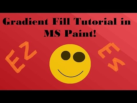 How to do a Gradient Fill in MS Paint!
