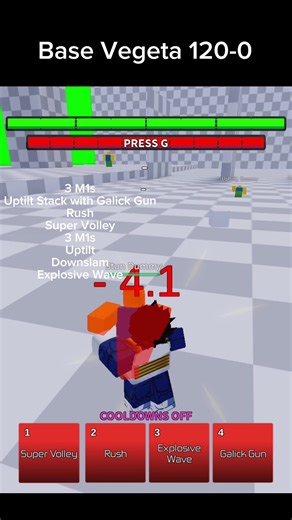 Vegeta 120-0 #viral #fypシ #fyp #aba #roblox | Roblox