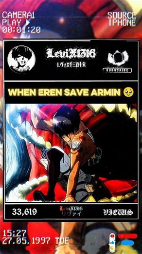 when Eren save Armin #aot #attackontitan #aotedit #eren #erenyeager