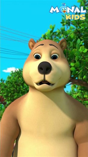 Kalu the Bear Tamer Has Come Hindi Poem #shorts @MonalKidsHindi