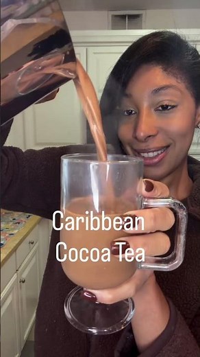 Cocoa Tea, Caribbean Style 🍫🍫 #cocoatea #healthydrinkrecipe #hotchocolate