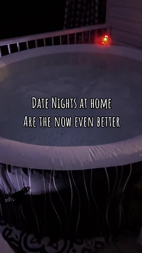 Fun Date Night Idea: Inflatable Hot Tub for Home #DateNightAtHome