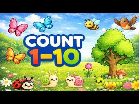 Learn Numbers 1–10 🌼 Spring Counting Game for Kids
