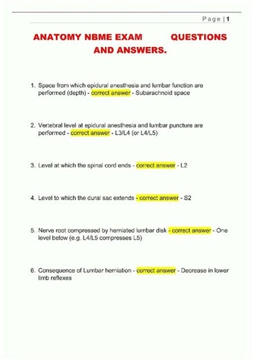 Latest ANATOMY NBME EXAM QUESTIONS AND ANSWERS2331 video