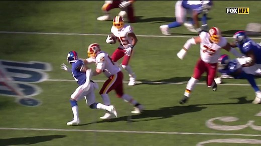 Chris Thompson speeds his way through convoy of blockers for 39 yards