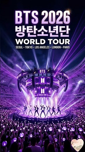 💜️2026년 방탄소년단 월드투어 일정 총정리! 🗓️💜️BTS Tour Calendar ​#BTS #방탄소년단 #BTS2026 #WorldTour2026 #월드투어 #BTSARMY