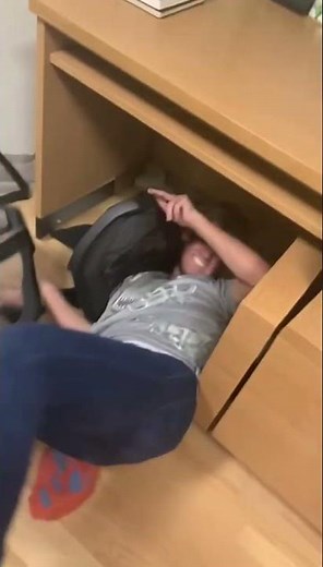 Airhorn Office Prank 💥 | Guy Under Desk Gets the Shock of His Life!