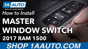 How to Replace Master Power Window Switch 2015-16 Ram 1500