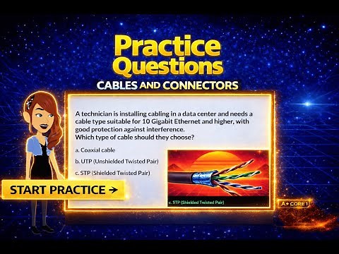 A+ Core 1: Practice Questions - Cables & Connectors
