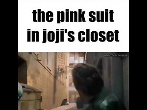 the pink suit in joji's closet meme