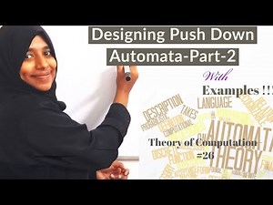 THEORY OF COMPUTATION- Lecture-#26- Designing Push Down Automata - Part2