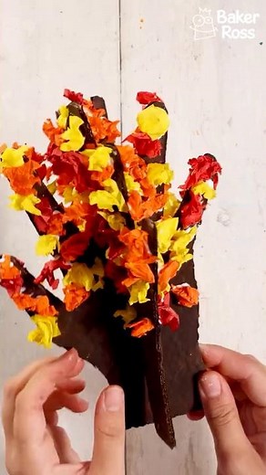 How to Make a Handprint Autumn Tree with Kids | Baker Ross