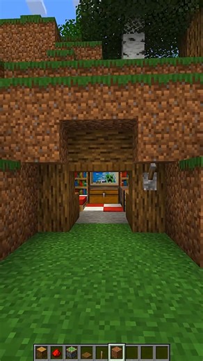 Minecraft Secret House 🤯 #minecraftsecretbase #secrethouse #minecraftshorts