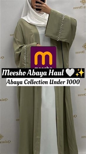 Meesho Abaya Haul 🤍✨ For link Check Out Recent Posts 🔗➡️ #meesho #abayafashion #abayacollection