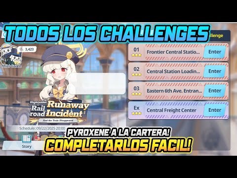 【Blue Archive】Event: Highlander Railroad | All Challenges 1-3 and EX