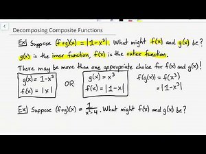 Decomposing Composite Functions