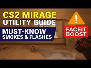 CS2 Mirage Utility Guide (Latest Update 2025) – Must-Know Smokes & Flashes to Rank Up on Faceit