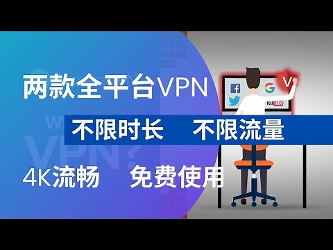 两款全平台VPN， 大量4K节点，速度20Mbps，不限时长，不限流量，免费使用