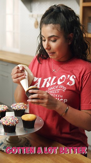 Get a glimpse into the exciting world of Carlo's Bakery with @fiav_21 as she shares her amazing adventures at our factory! 👩‍🍳🎂 Treat your sweet tooth at your nearest Carlo's Bake Shop and enter the ultimate bakery experience! 🚀💫 #cupcakes #throwback #carlosbakery #cakeboss #happysaturday #cake #desserts #pastry | Carlo's Bakery