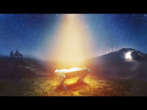 Christmas Baby Jesus Empty Manger Mary Joseph Aside Empty Easter Tomb Christian Background Loop