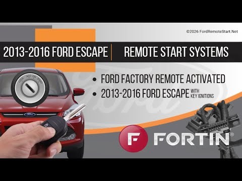 2013-2016 Ford Escapes with Key Ignitions Remote Start