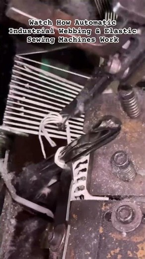 High-Speed Automatic Elastic Ribbon & Tape Sewing Machine in Action! ⁠#IndustrialMachinery⁠#shorts