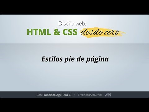 HTML y CSS Desde Cero - 45. Estilos Pie de Página