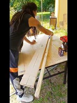 Diy Full size bed frame. #diy #woodworking #howto #shorts