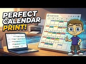 Creating a Printed Calendar in Google Calendar