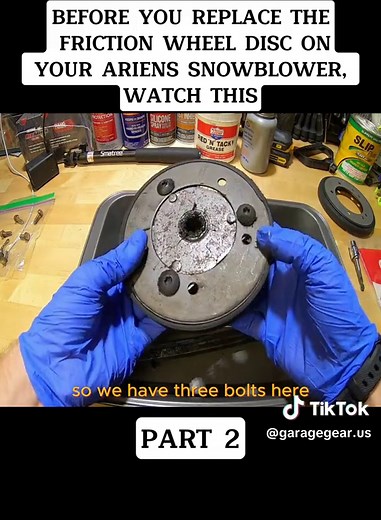 BEFORE YOU REPLACE THE FRICTION WHEEL DISC ON YOUR ARIENS SNOWBLOWER, WATCH THIS