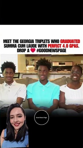 Triplets Graduate With Perfect 4.0 GPAs… All Three of Them 😳🎓