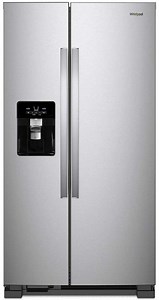 Whirlpool ADA 21.4 Cu. Ft. Side-by-Side Refrigerator 33-Inch Wide in Fingerprint Resistant Stainless Steel - WRS321SDHZ