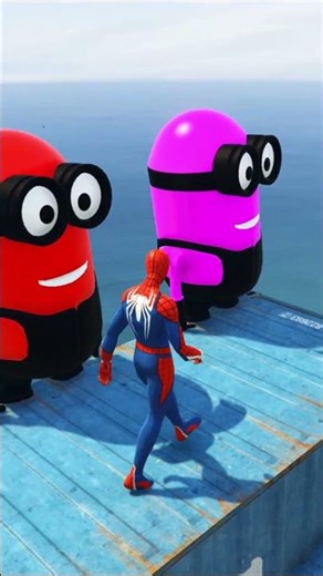 GTA 5 Epic Water Ragdolls | Spider-Man Jumps / Fails ep.9 #shorts