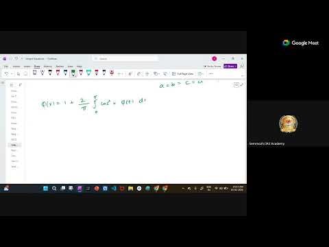 CSIR NET | TNSET | Maths | Integral Equation | Class 8 #tnset2026 #csirmathematics #csirmaths